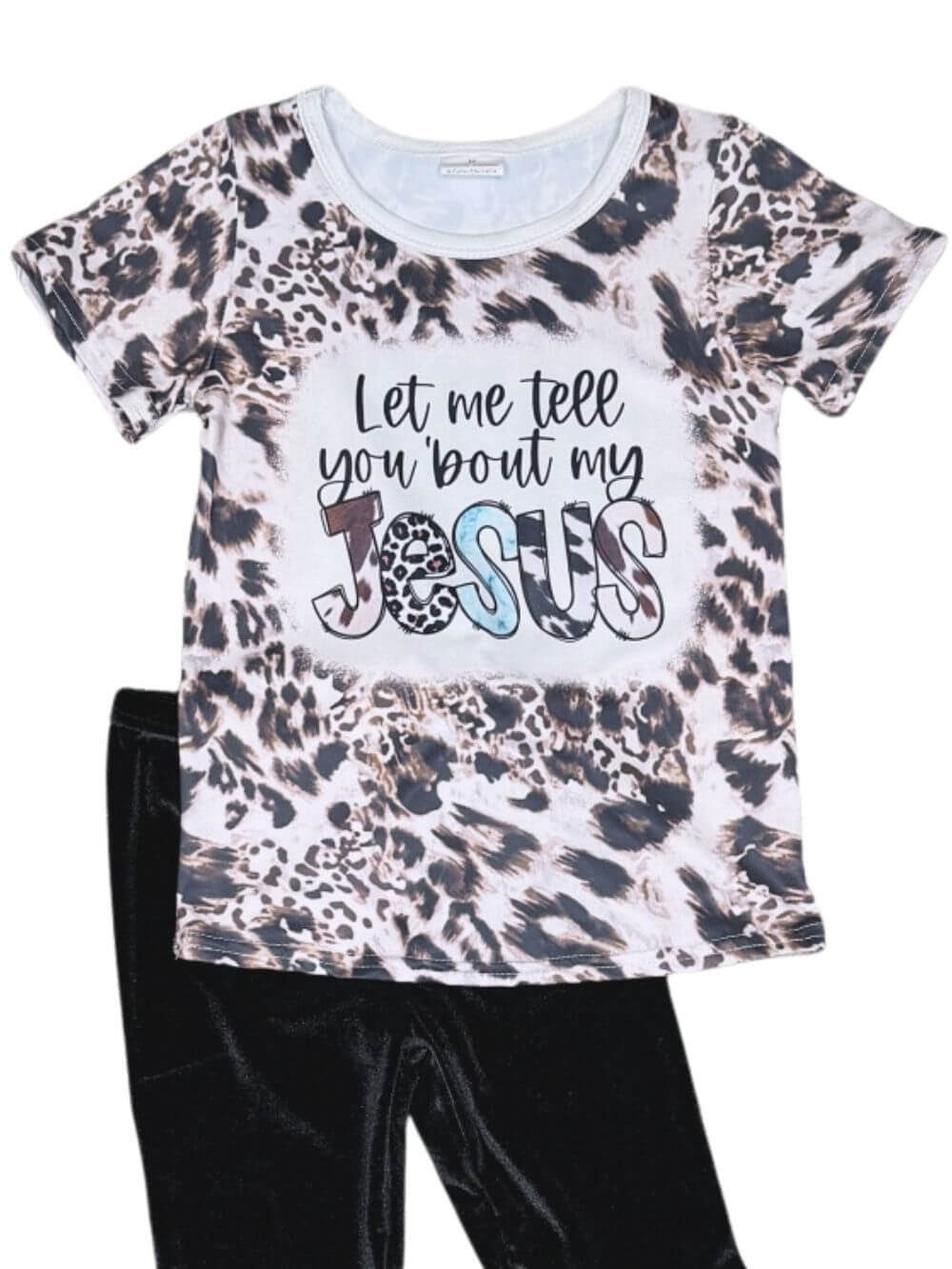 Let Me Tell You About My Jesus Girls Vevet Bell Bottoms Outfit