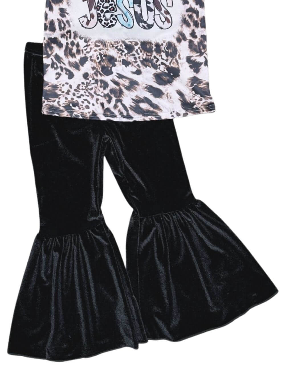 Let Me Tell You About My Jesus Girls Vevet Bell Bottoms Outfit