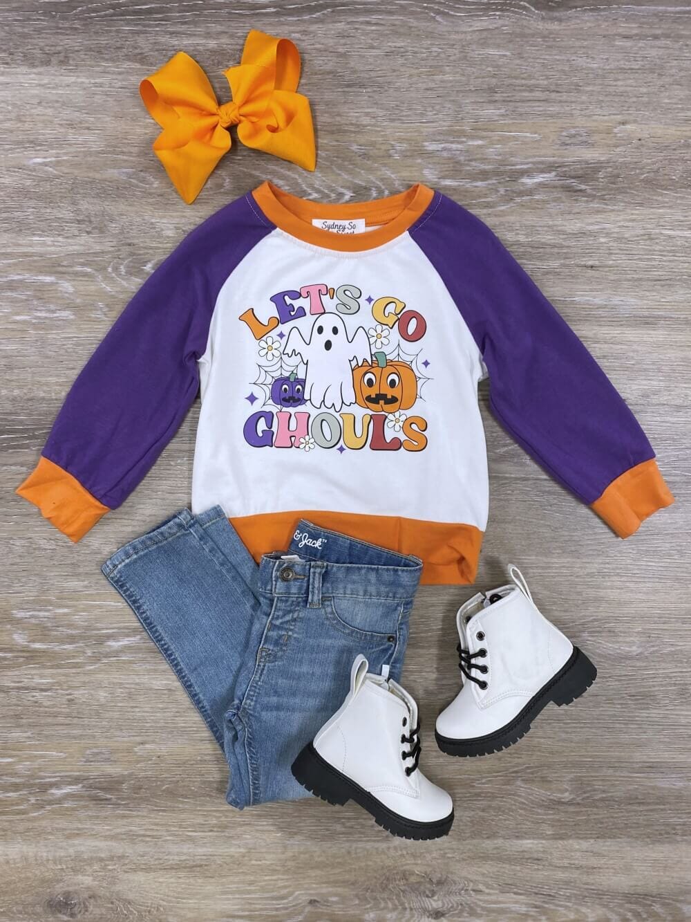 Let&#39;s Go Ghouls Raglan Sleeve Halloween Pullover - Sydney So Sweet