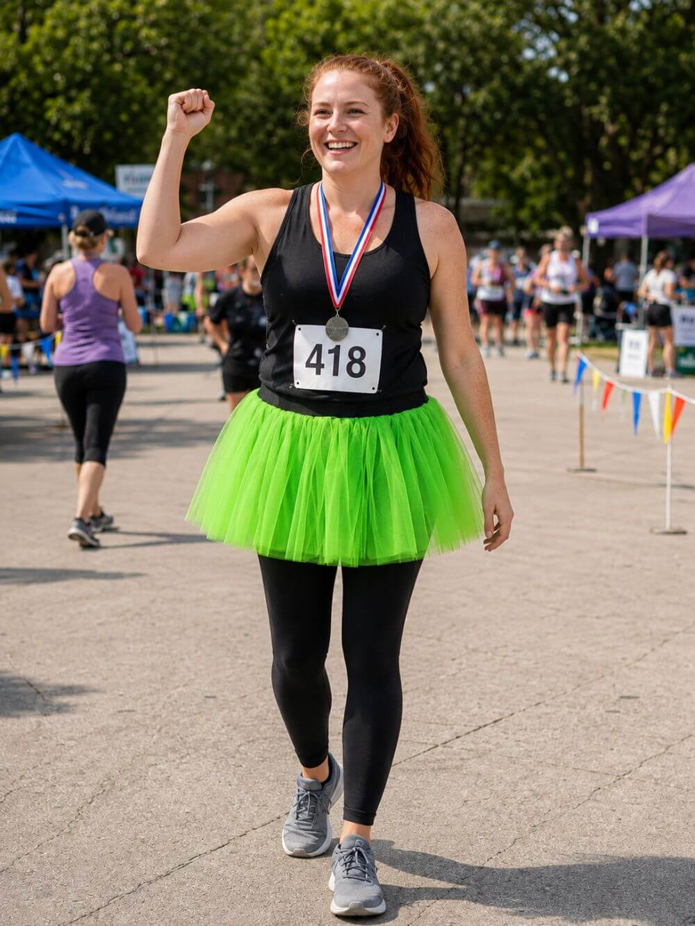 Lime Adult Size Women's 5K Running Tutu Skirt Costume