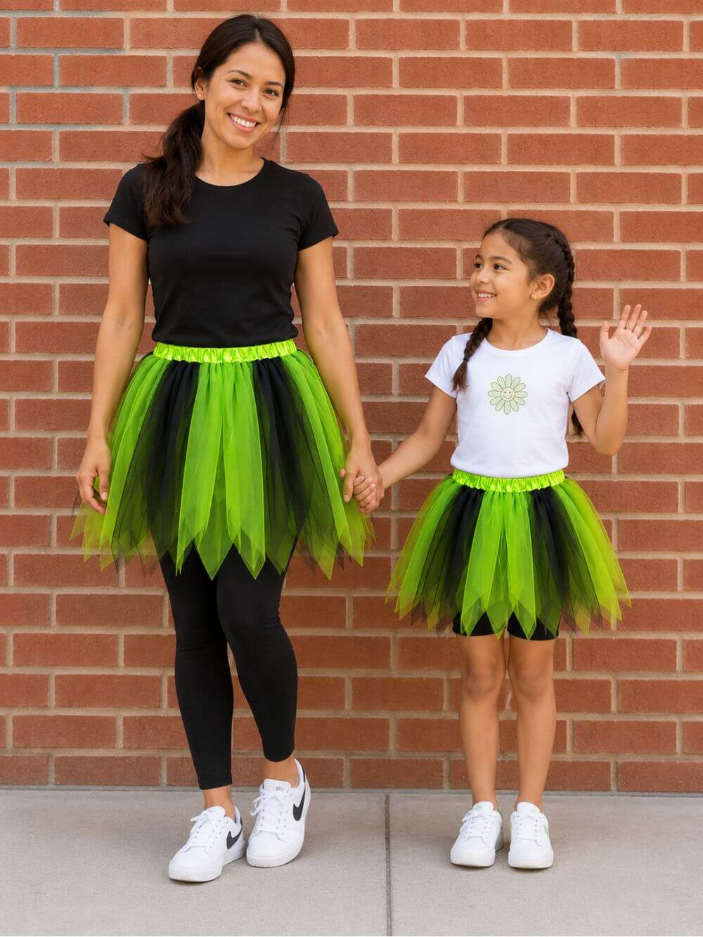 Lime & Black Fairy Costume Pixie Tutu Skirt for Kids, Adults, Plus