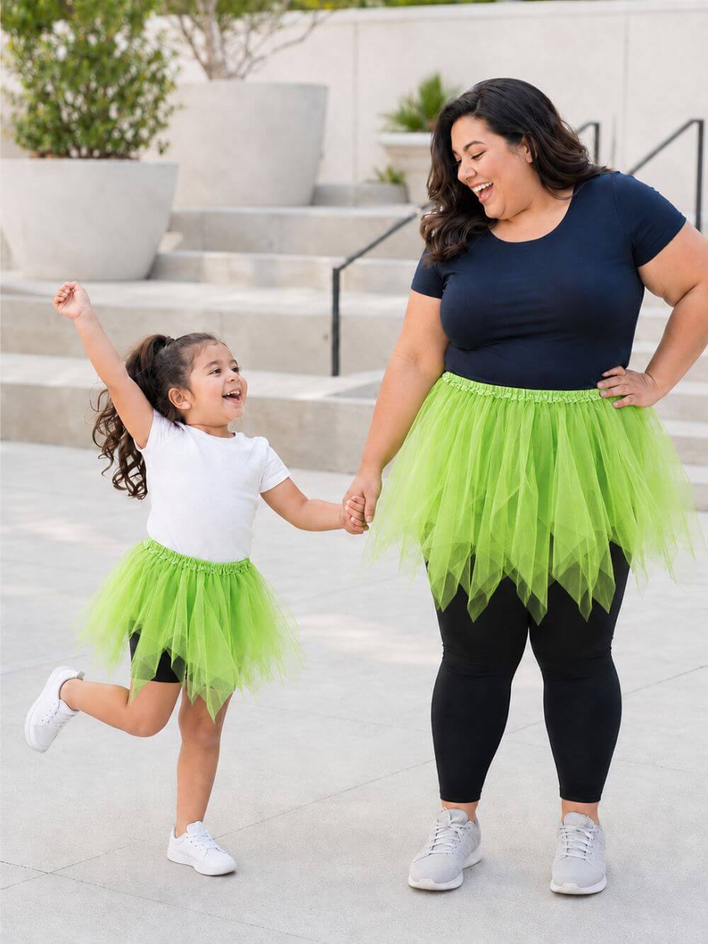 Neon Green Fairy Costume Pixie Tutu Skirt for Kids, Adults, Plus