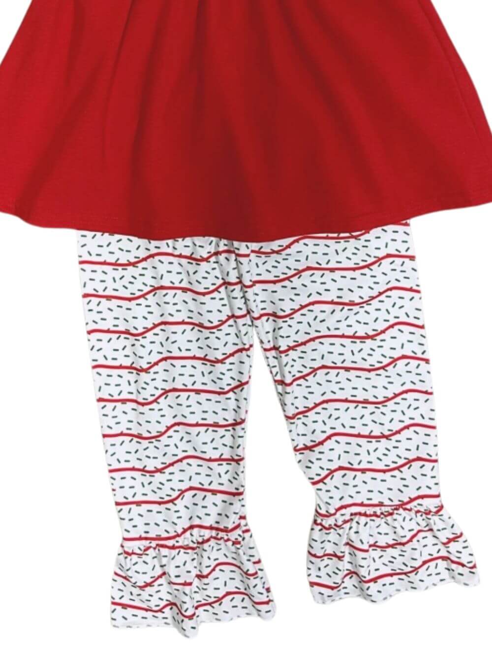 Little Cakes & Ruffles Girls Christmas Outfit - Sydney So Sweet
