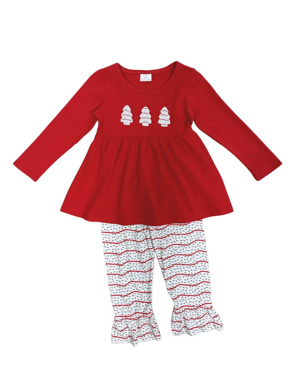 Little Cakes & Ruffles Girls Christmas Outfit - Sydney So Sweet