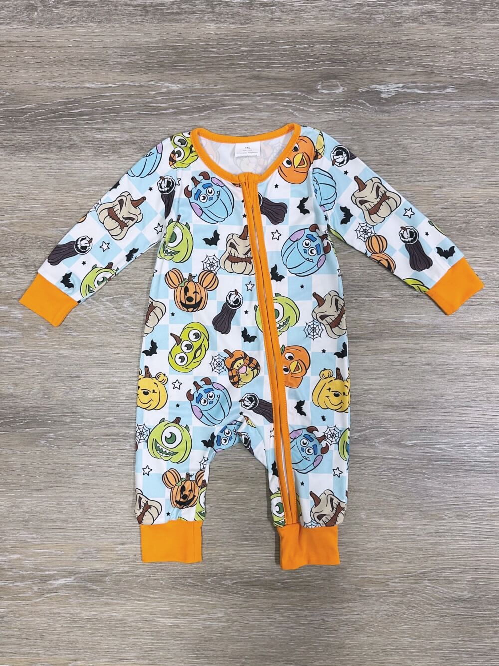 Little Monsters Boys Zip Up Baby Romper - Sydney So Sweet