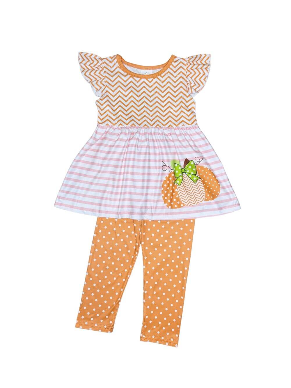 Little Pumpkin Cutie Girls Leggings Outfit