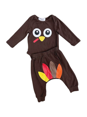 Little Turkey 2 Piece Romper & Lounge Pants - Sydney So Sweet