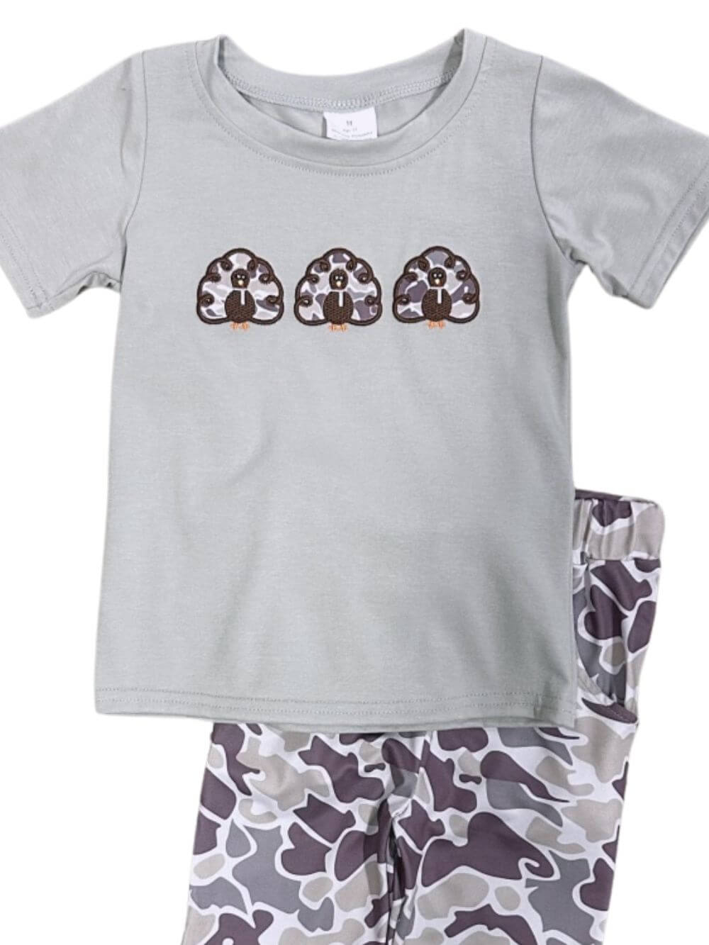 Little Turkey Hunter Boys Camo Jogger Outfit - Sydney So Sweet