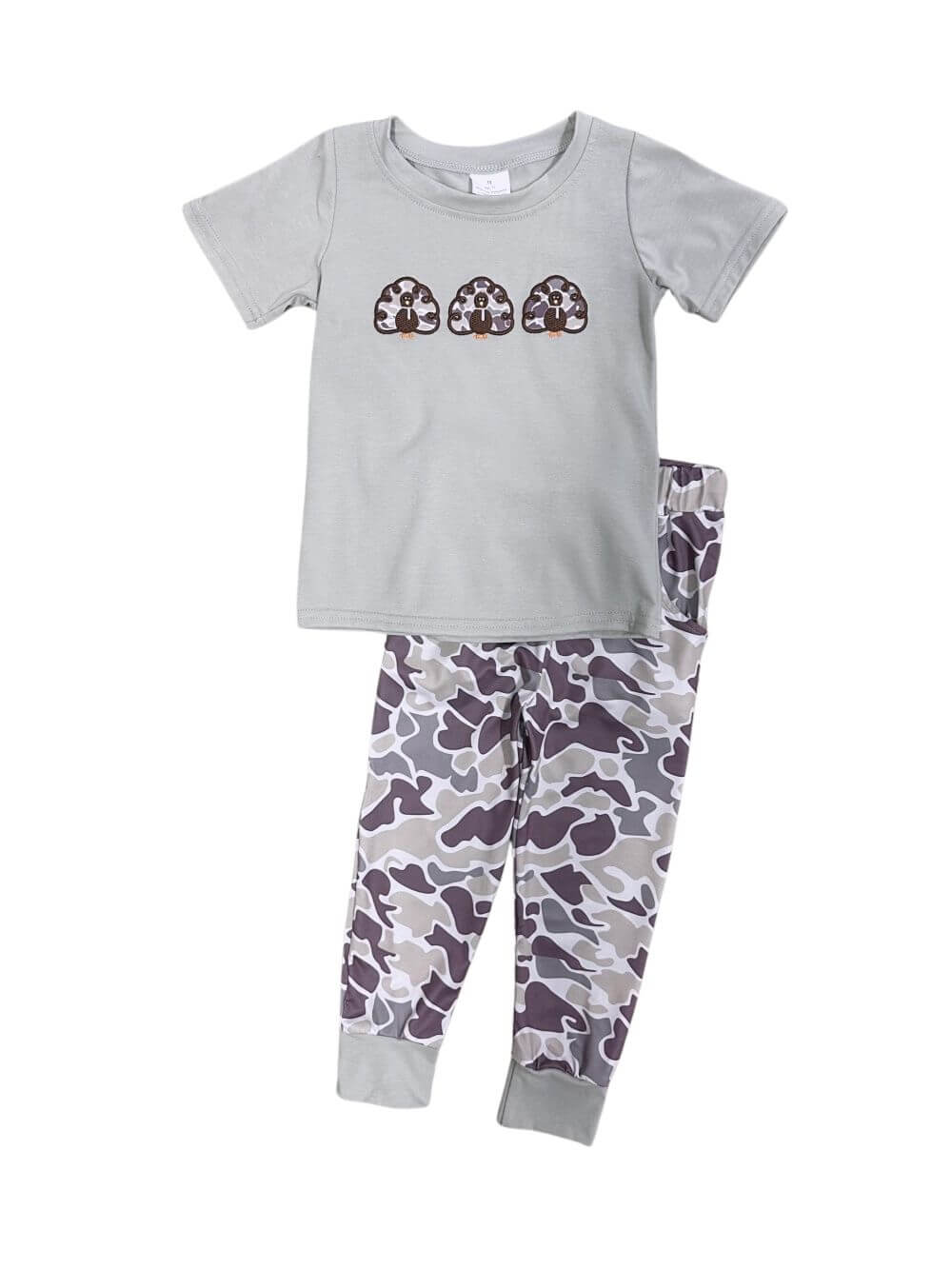 Little Turkey Hunter Boys Camo Jogger Outfit - Sydney So Sweet