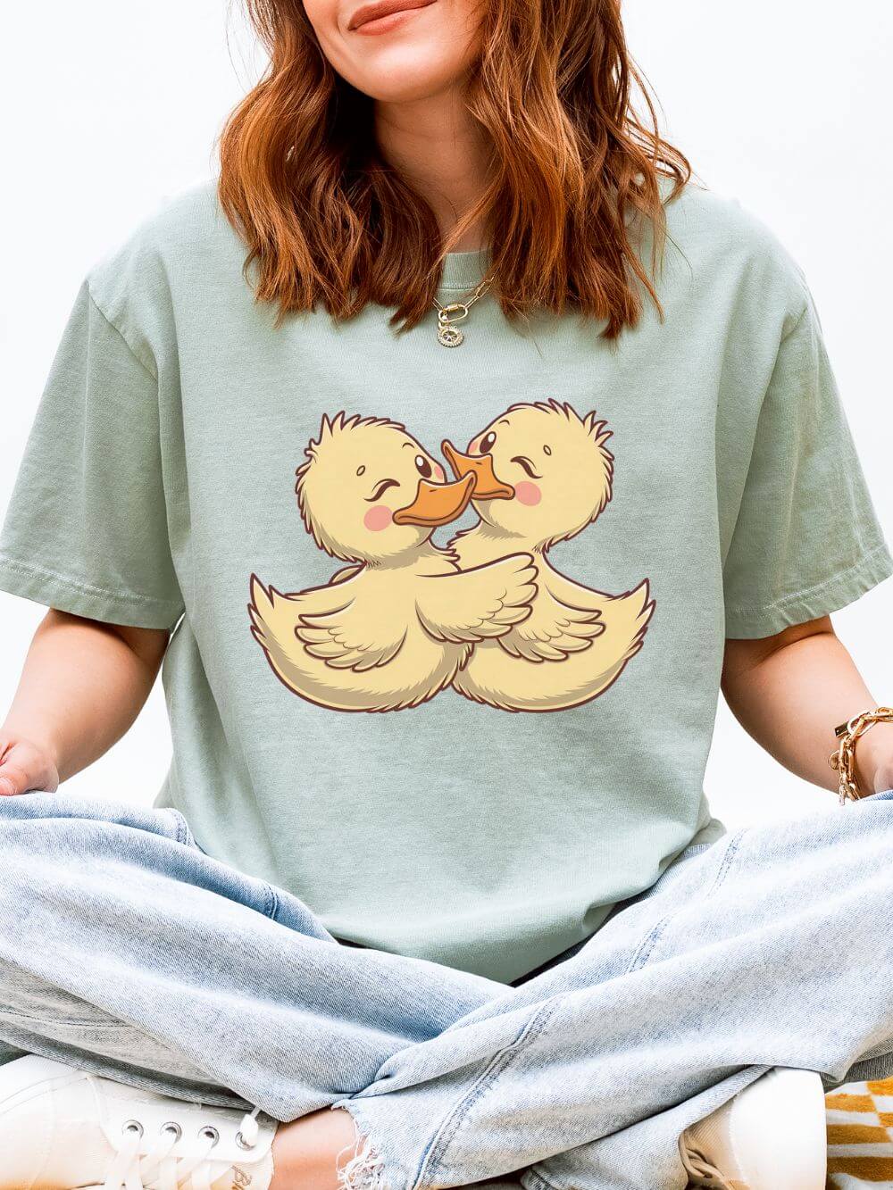 Lovely Duck Graphic T-Shirt Unisex Short Sleeve Tee