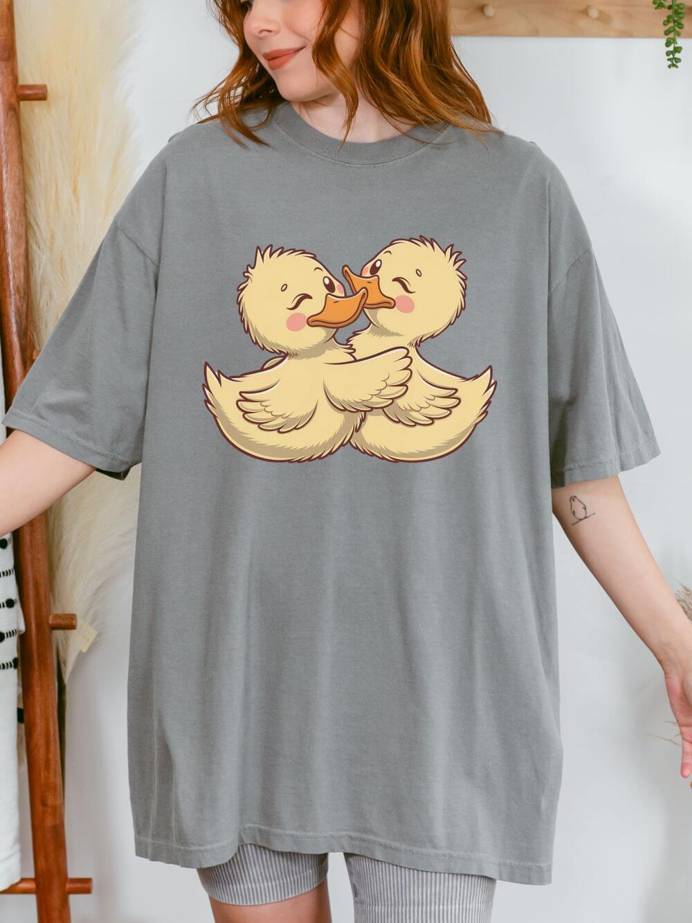Lovely Duck Graphic T-Shirt Unisex Short Sleeve Tee