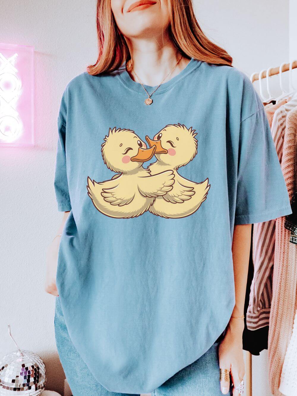Lovely Duck Graphic T-Shirt Unisex Short Sleeve Tee