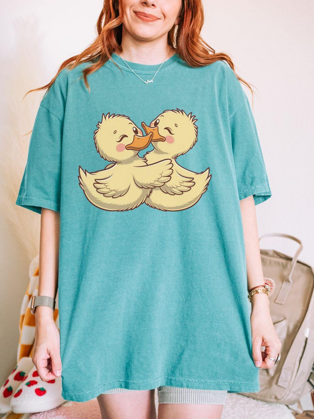 Lovely Duck Graphic T-Shirt Unisex Short Sleeve Tee
