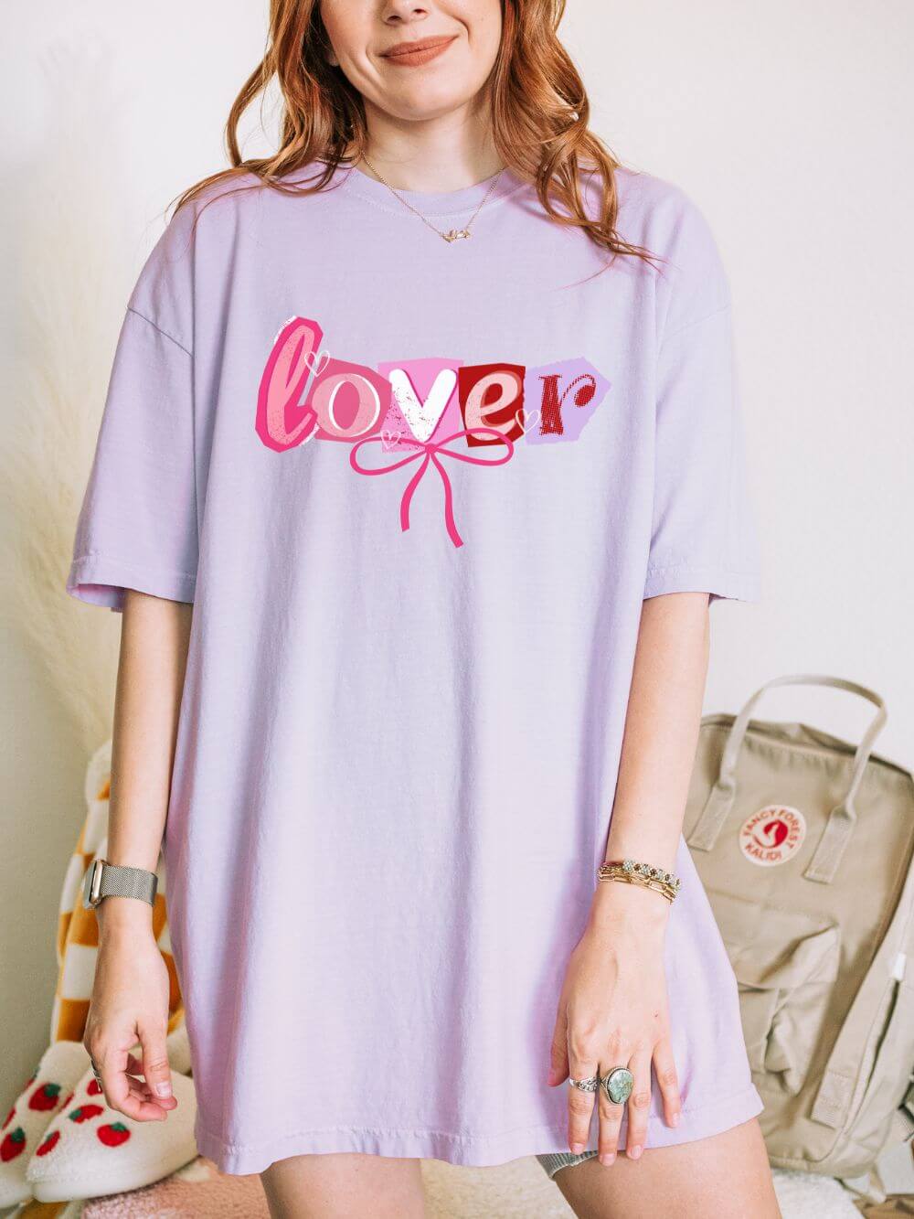 Lover T-Shirt Valentine's Day Cute Graphic Unisex Short Sleeve Tee