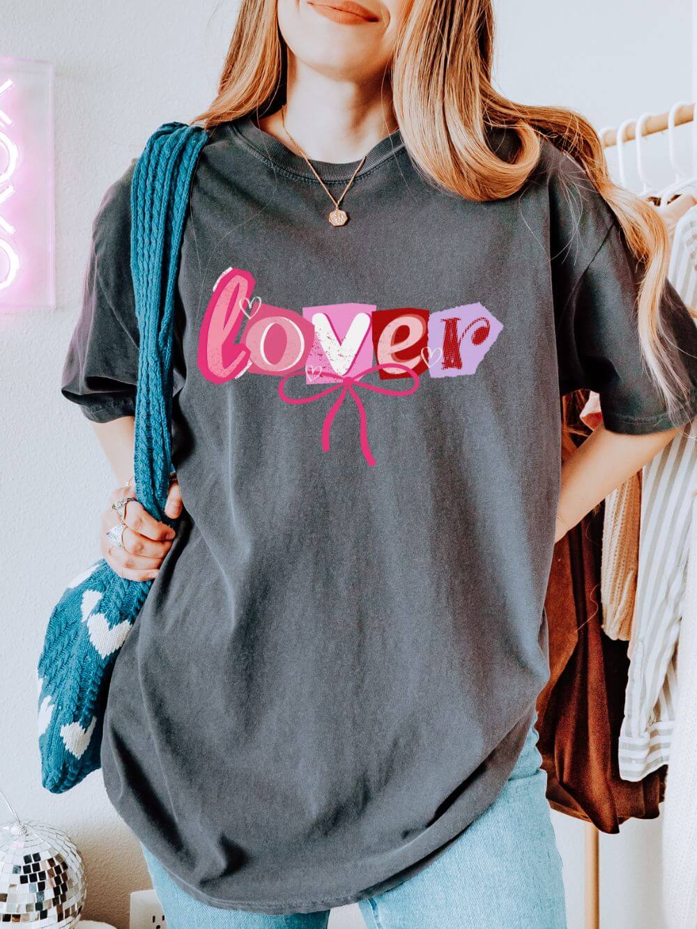 Lover T-Shirt Valentine's Day Cute Graphic Unisex Short Sleeve Tee