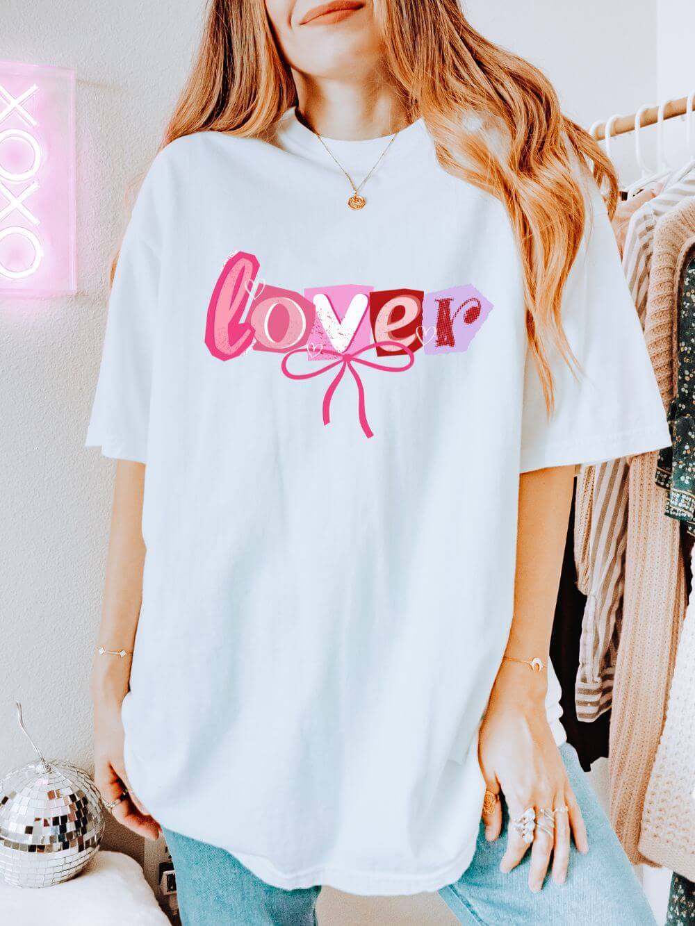 Lover T-Shirt Valentine's Day Cute Graphic Unisex Short Sleeve Tee