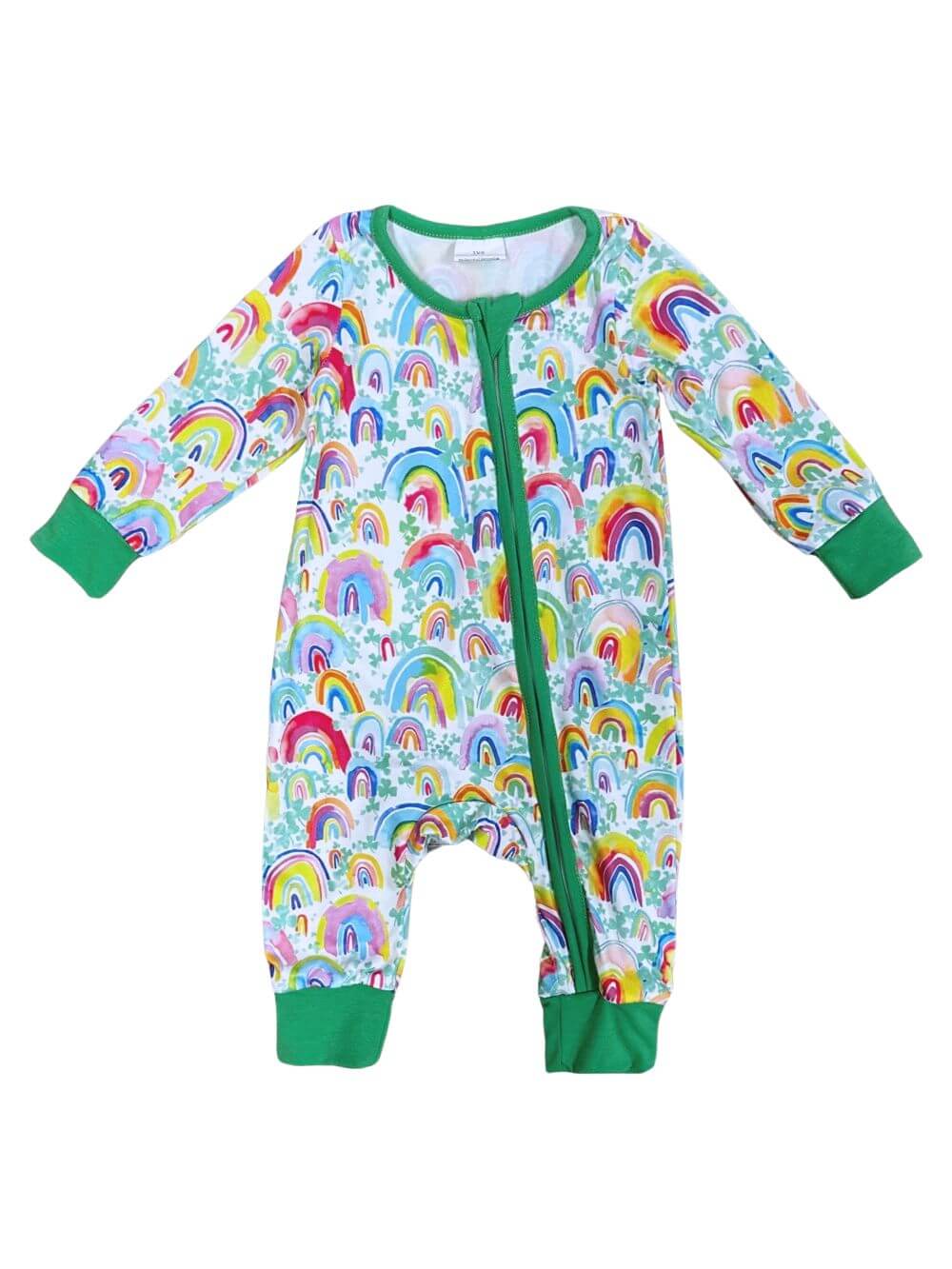 Lucky Things Boys or Girls St. Patrick's Day Zip Up Romper - Sydney So Sweet