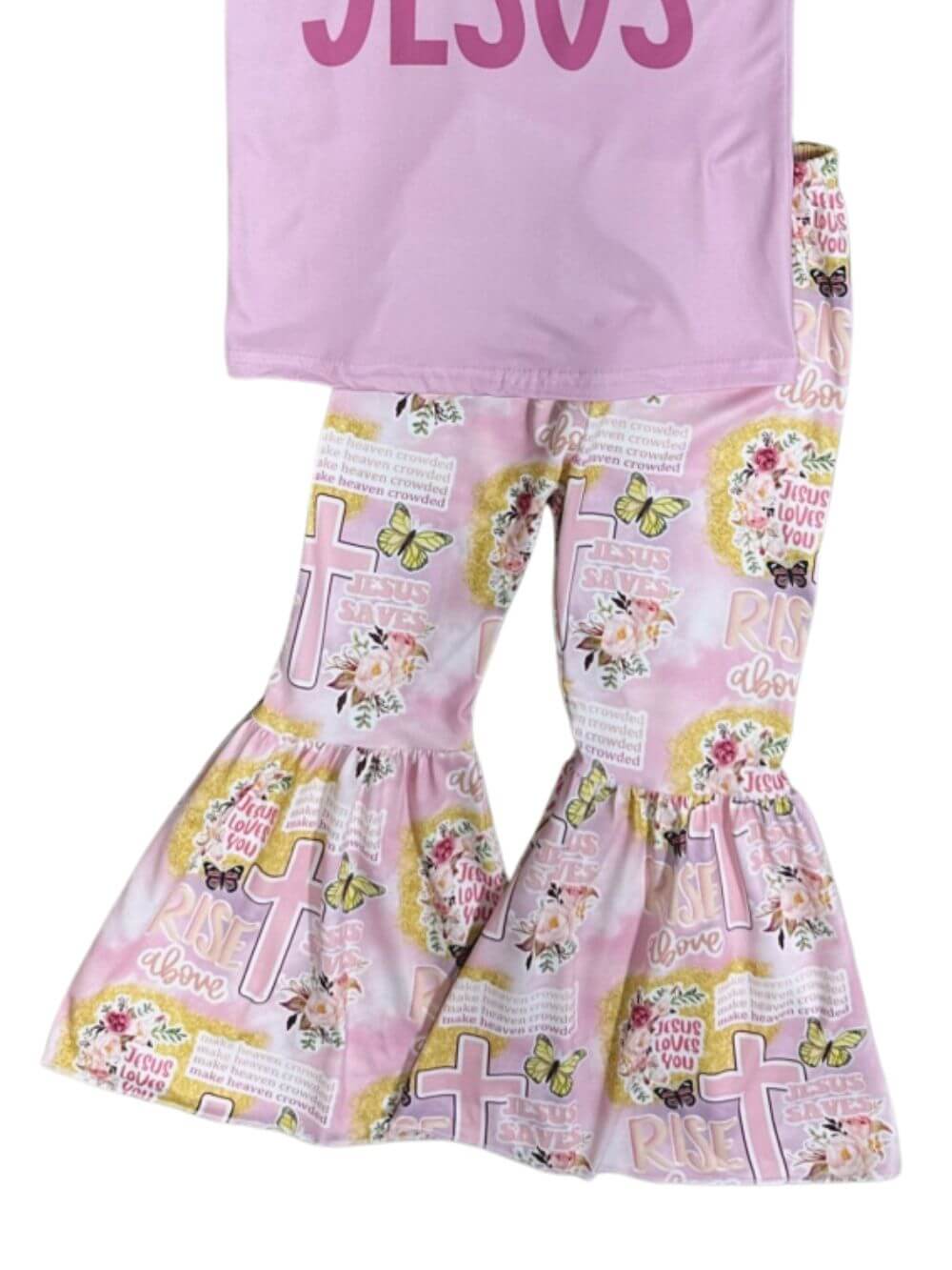 Mama Tell Me About Jesus Girls Bell Bottom Outfit - Sydney So Sweet
