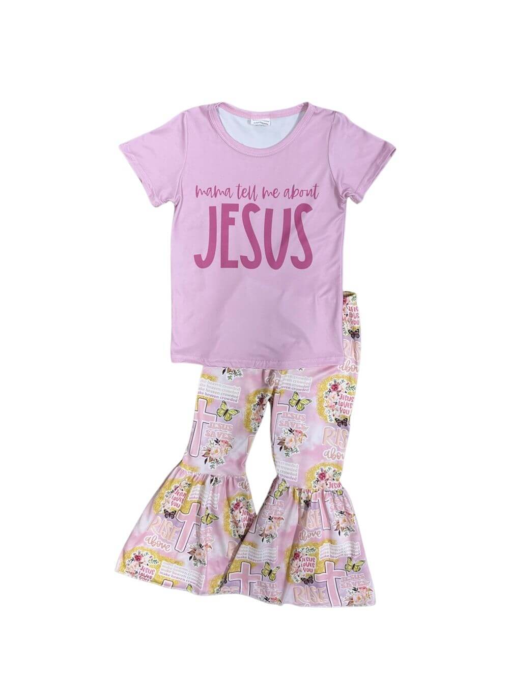 Mama Tell Me About Jesus Girls Bell Bottom Outfit - Sydney So Sweet