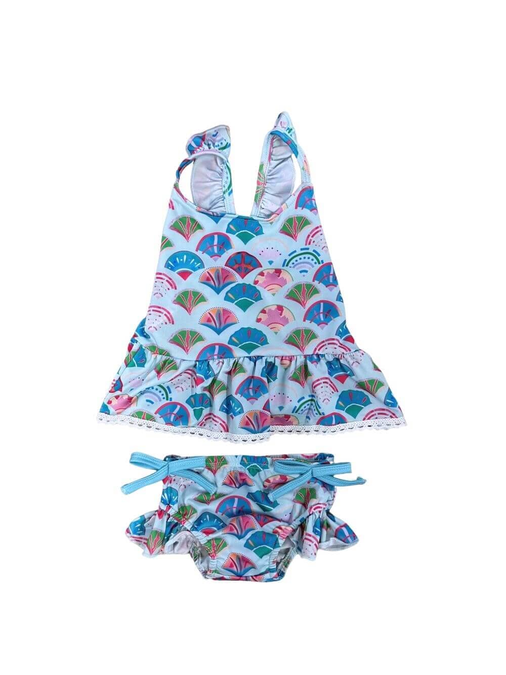 Mermaid Dreams Light Blue Girls Tankini Swimsuit - Sydney So Sweet