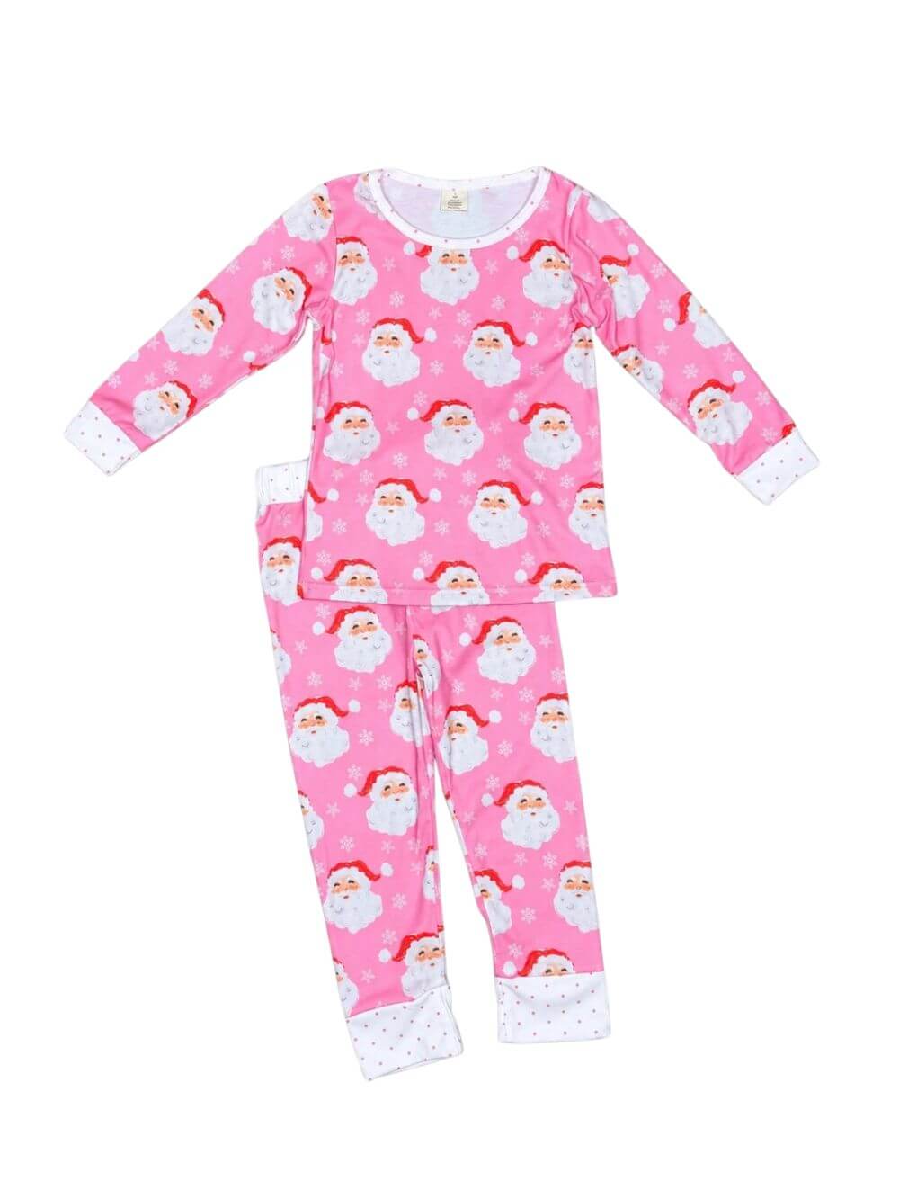 Merry Pink Santa Girls Christmas Lounge Set