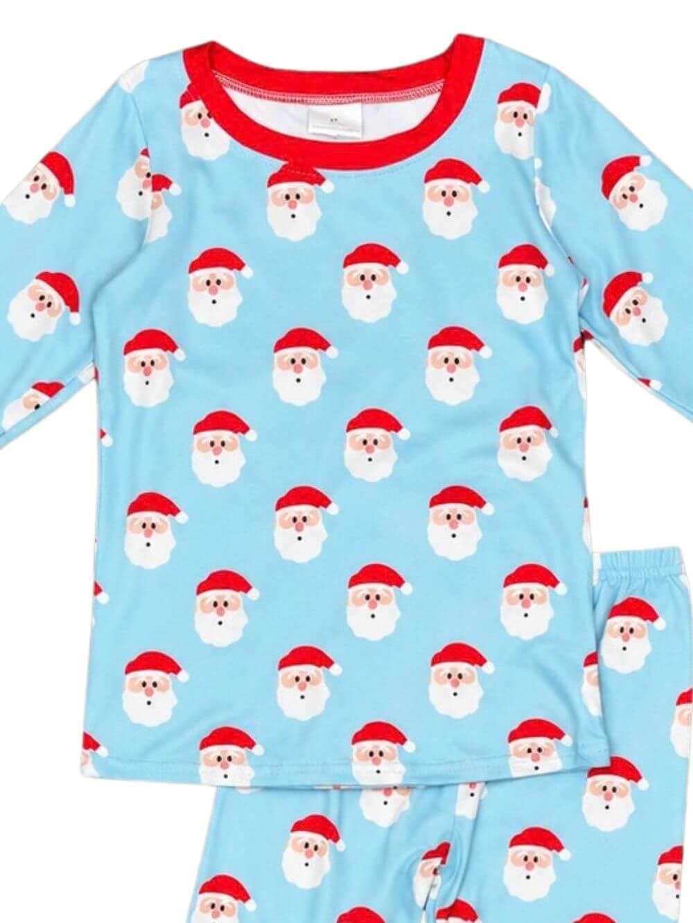 Merry Santa Blue Boys Christmas Lounge Set