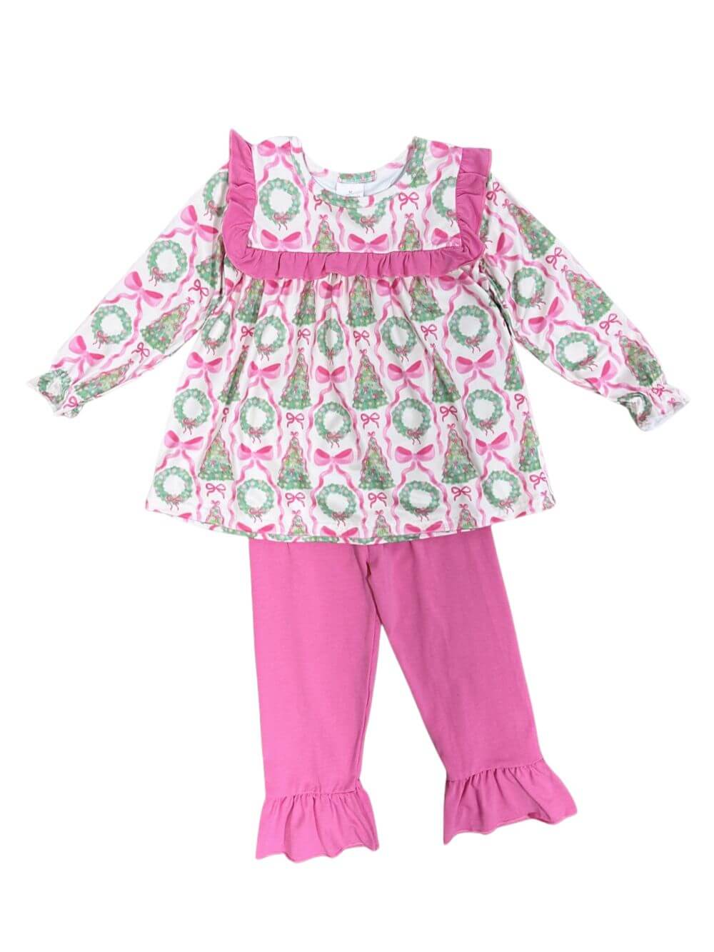 Merry & Bright Girls Christmas Tree & Wreath Outfit - Sydney So Sweet