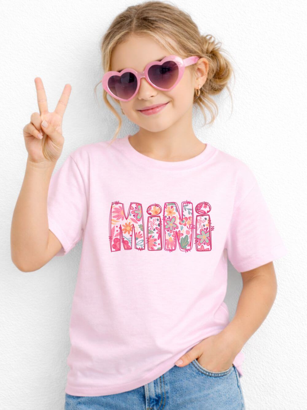 Mini Abstract Floral Graphic Kids' Mom & Me T-Shirt