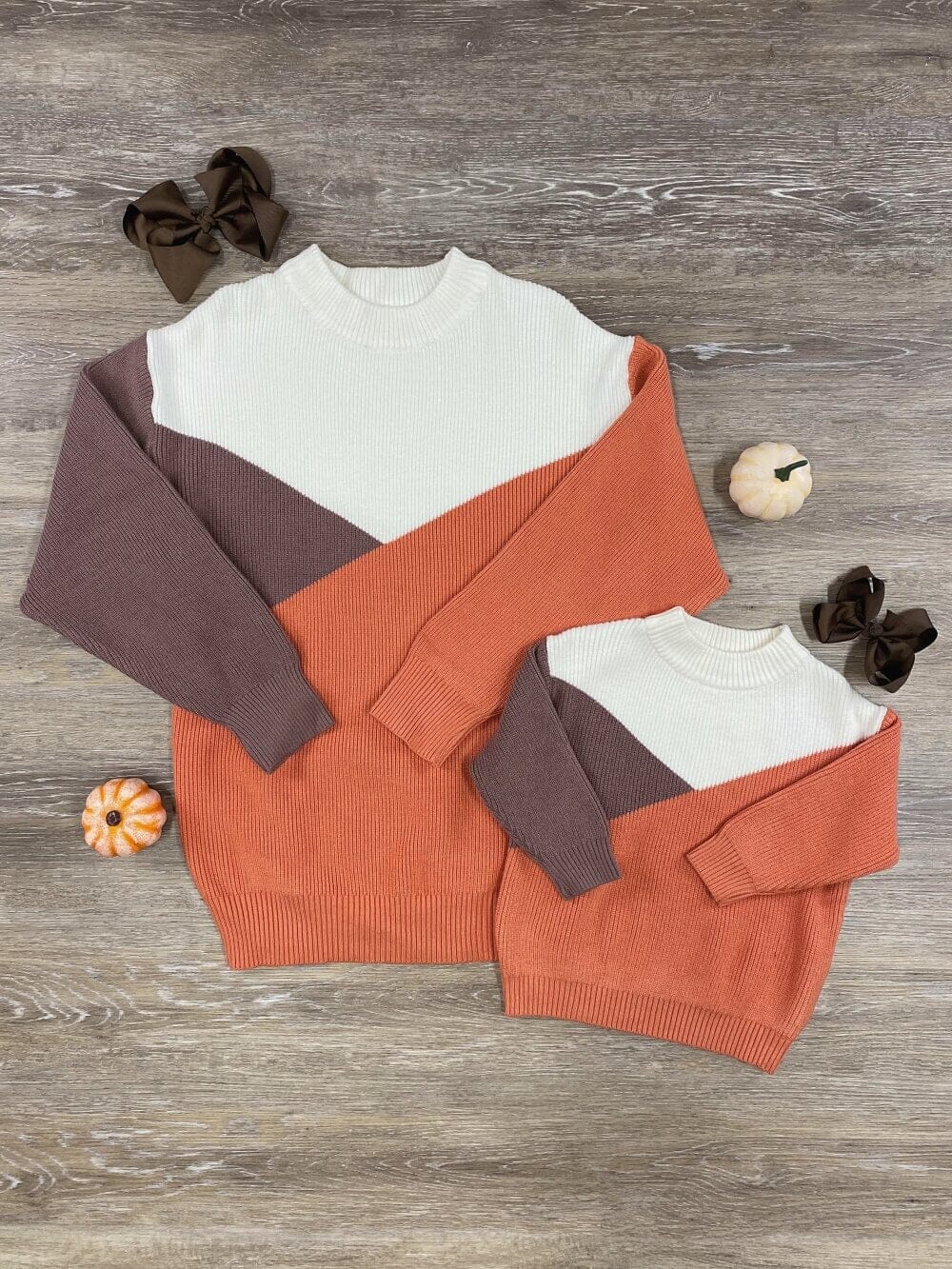 Mom and Me - Colors of Fall Pullover Sweater - Sydney So Sweet