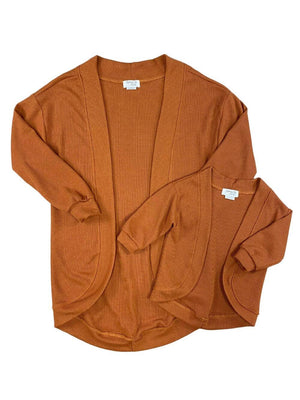 Mom and Me - Rust Orange Cardigan Sweater - Sydney So Sweet