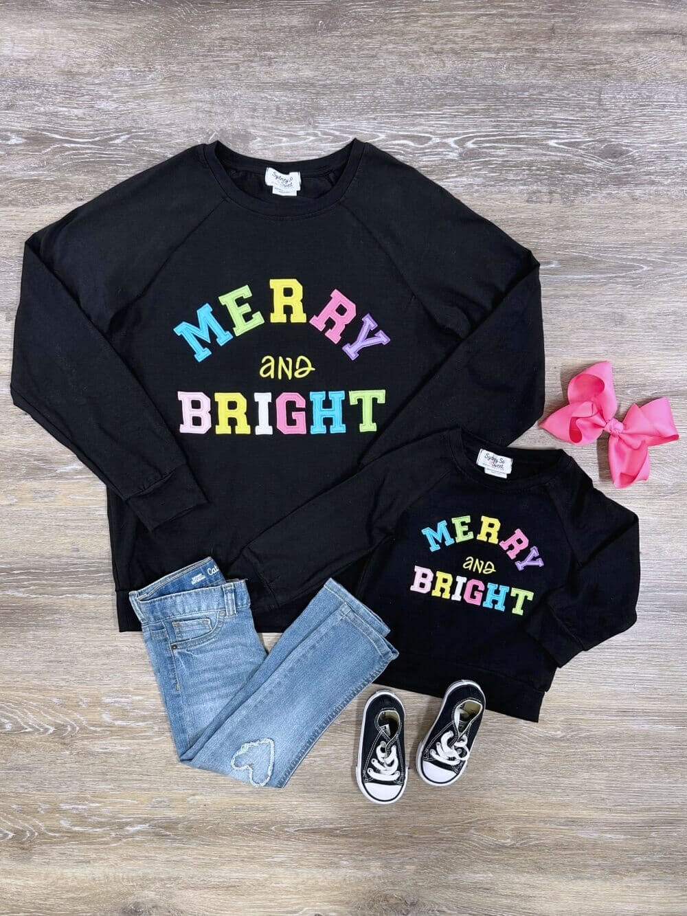 Mommy & Me - Merry & Bright Matching Pullover Top - Sydney So Sweet