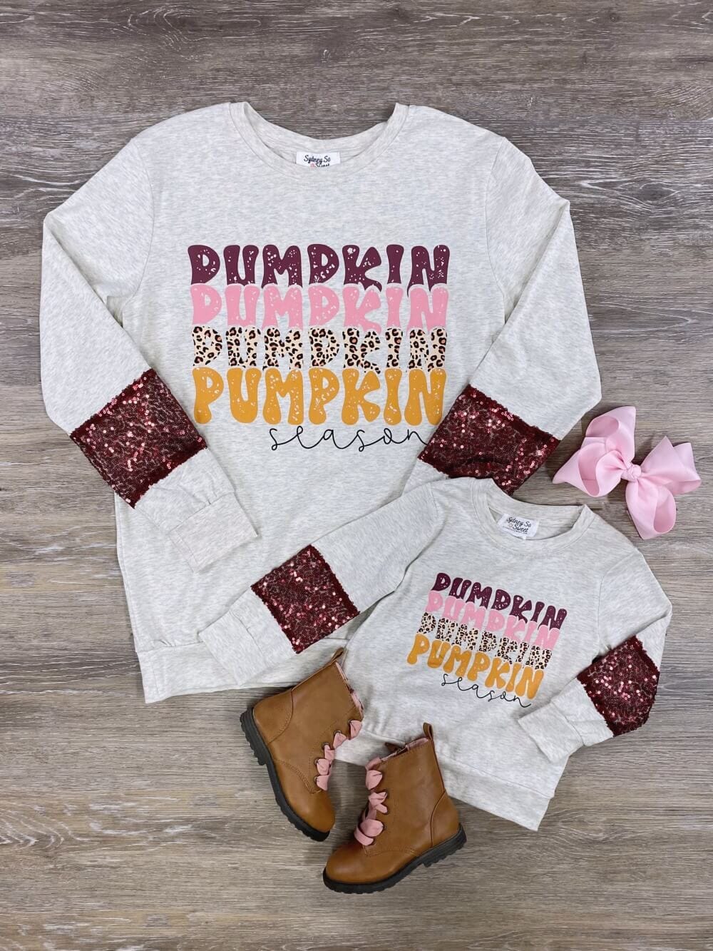 Mommy &amp; Me - Pumpkin Season Pullover Top - Sydney So Sweet