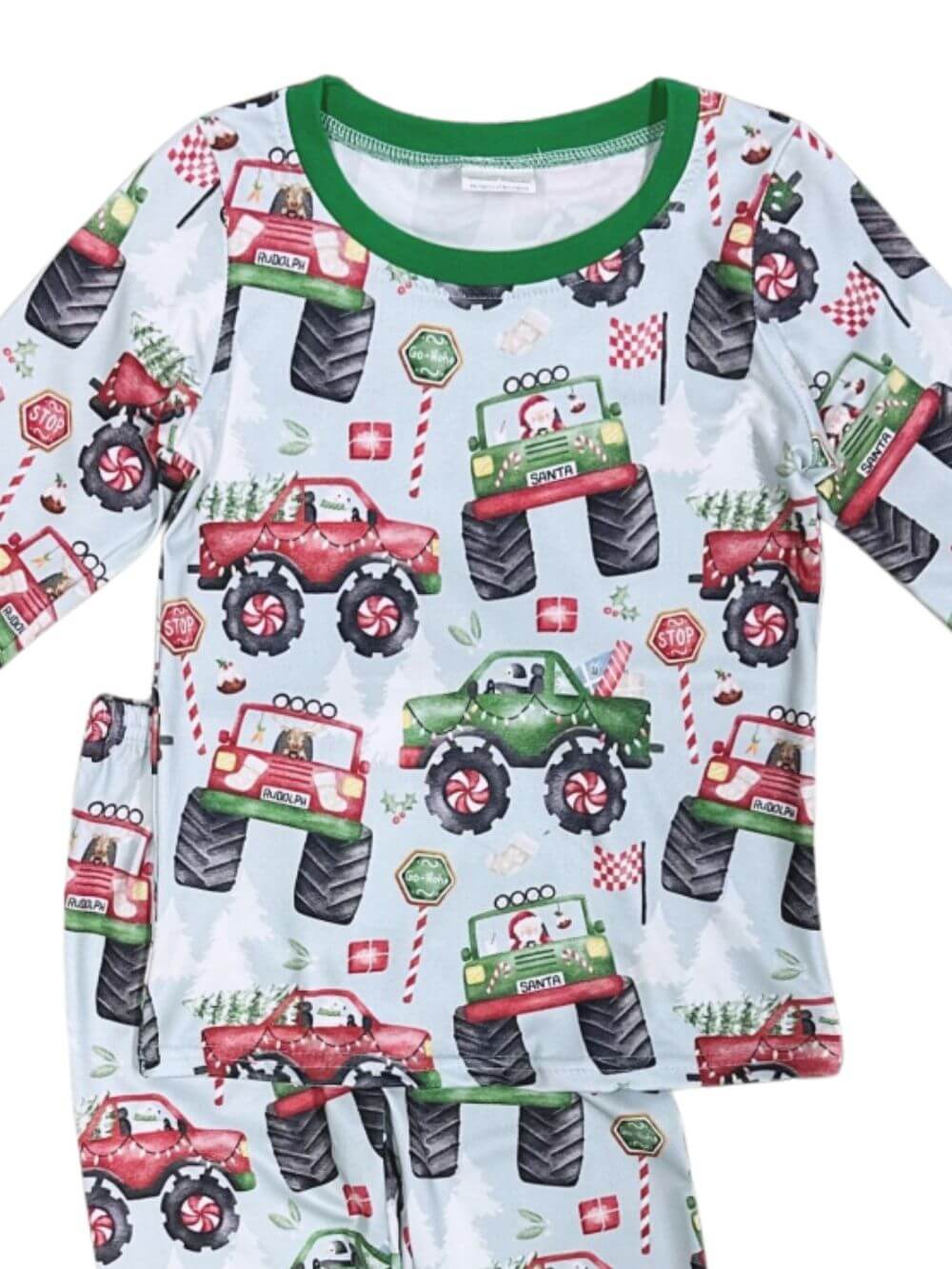 Monster Jam Trucks Christmas Pajamas - Sydney So Sweet