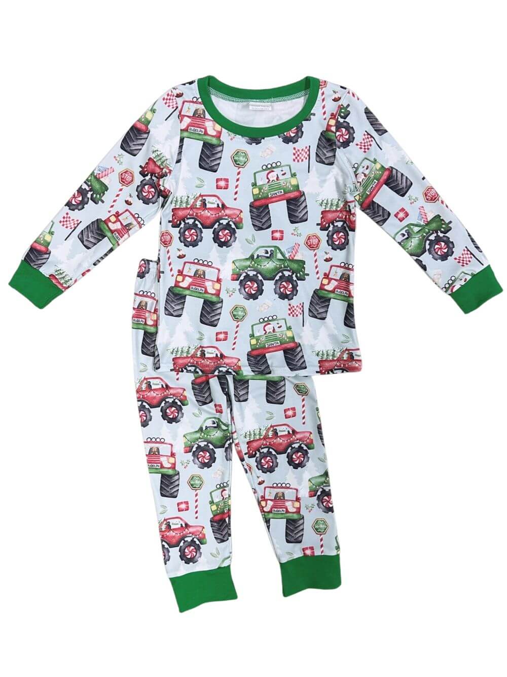 Monster Jam Trucks Christmas Pajamas - Sydney So Sweet