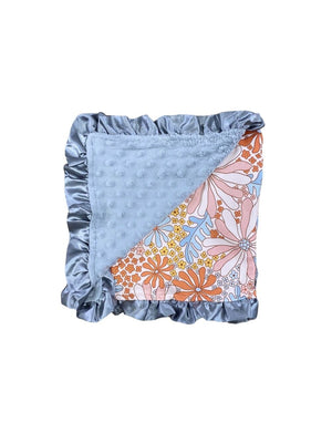 Mums the Word Toddler or Baby Minky Dot Blanket - Sydney So Sweet