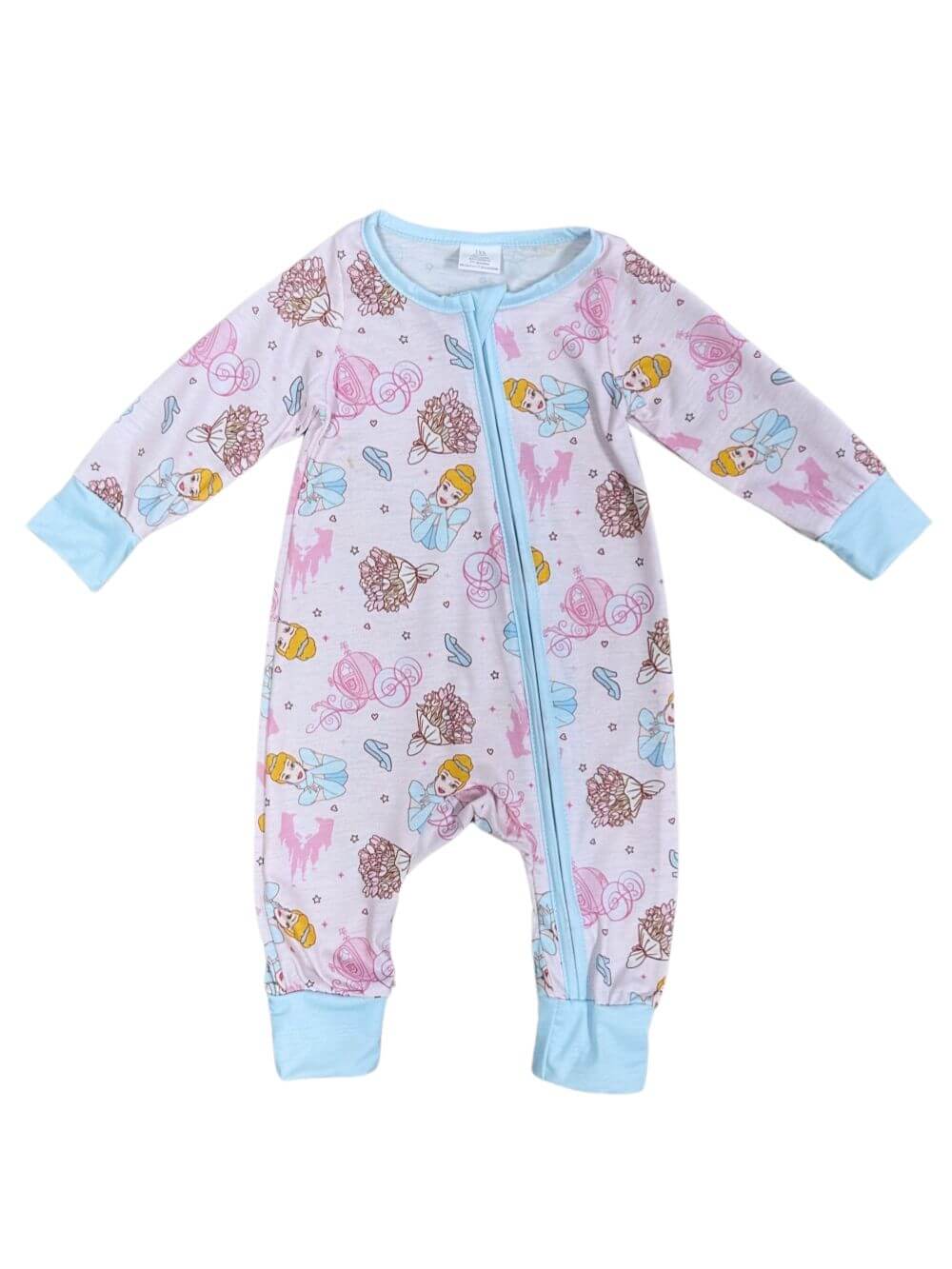 My Favorite Princess Pink & Blue Baby Zip Up Sleeper - Sydney So Sweet