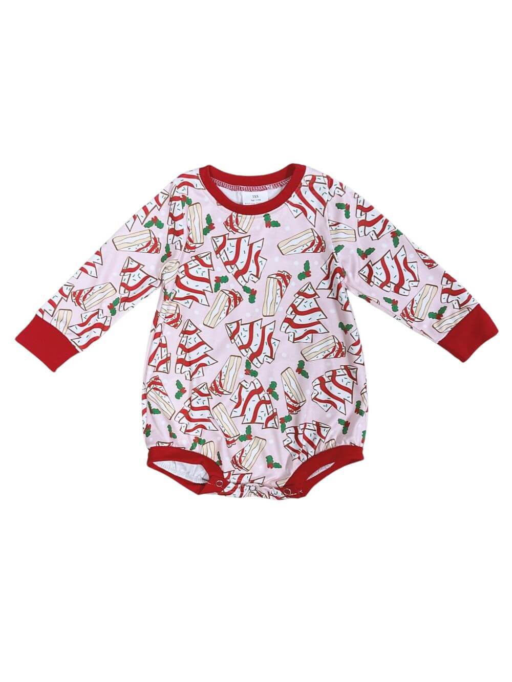 My Kind of Christmas Tree Cake Baby Romper - Sydney So Sweet