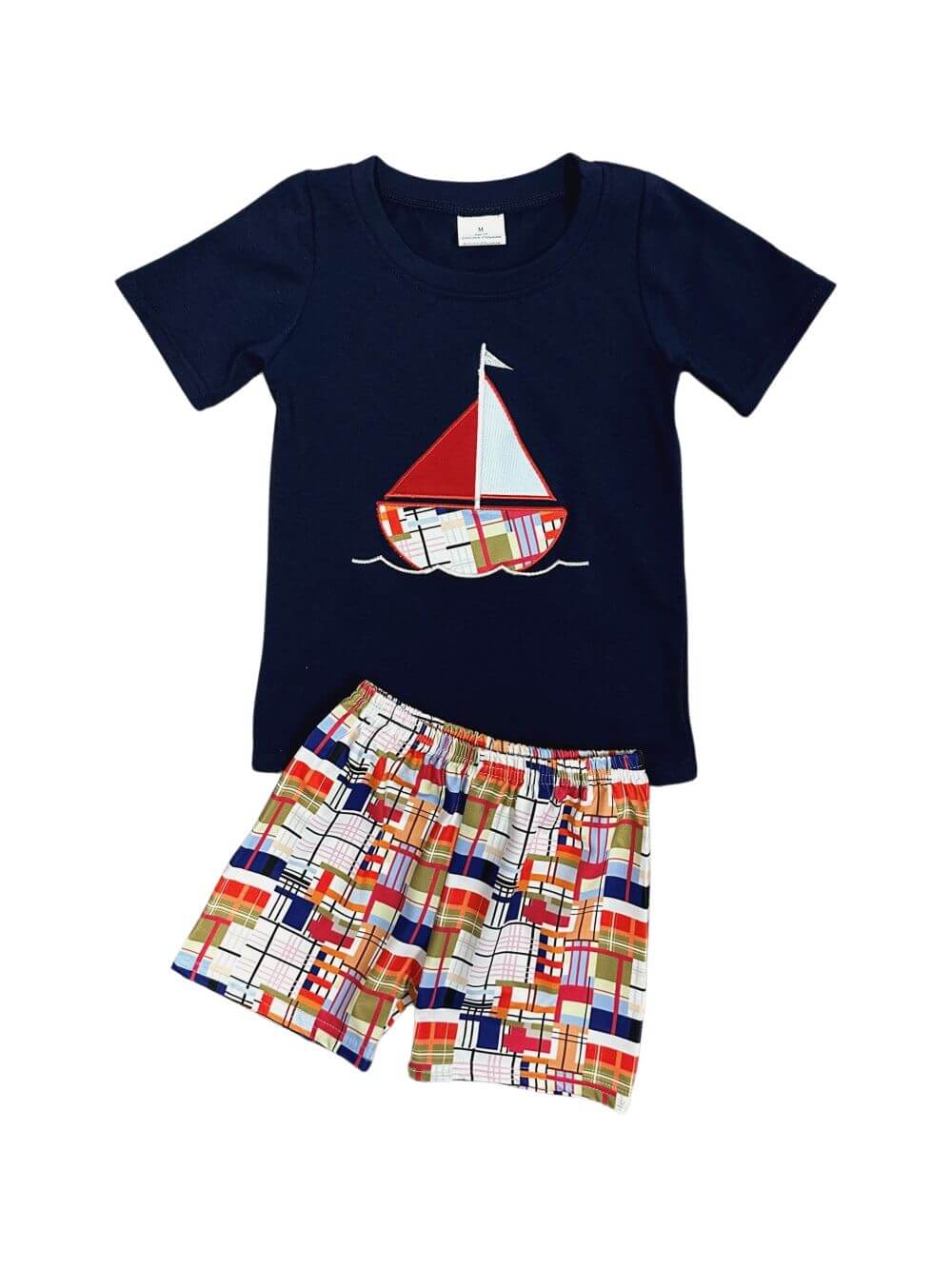 Nautical Dreams Boys Sailboat Shorts Outfit - Sydney So Sweet