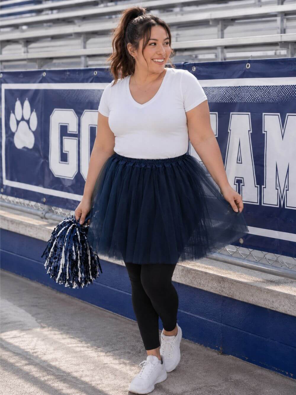 Navy Blue Plus Size Adult Tutu Skirt - Women's Plus Size 3- Layer Basic Ballet Costume Dance Tutus