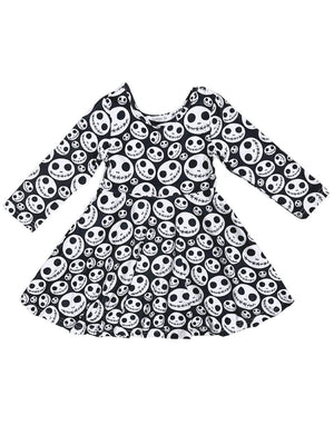 Nightmare Before Christmas Jack Skellington Girls Skater Dress - Sydney So Sweet