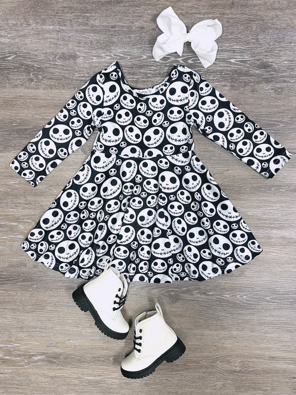 Nightmare Before Christmas Jack Skellington Girls Skater Dress - Sydney So Sweet