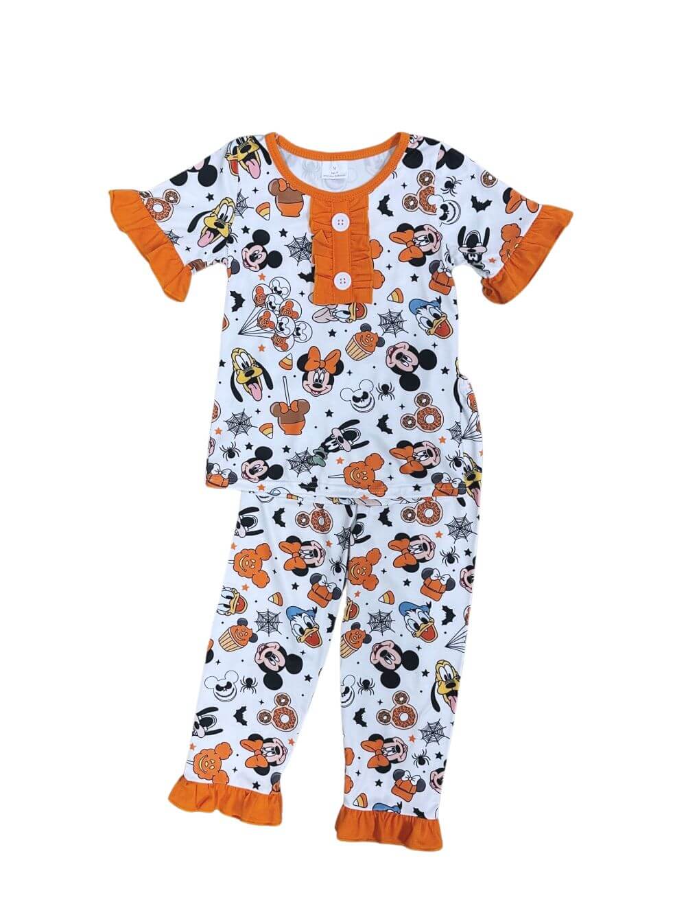 Not Too Scary Girls Short Sleeve Halloween Pajamas - Sydney So Sweet