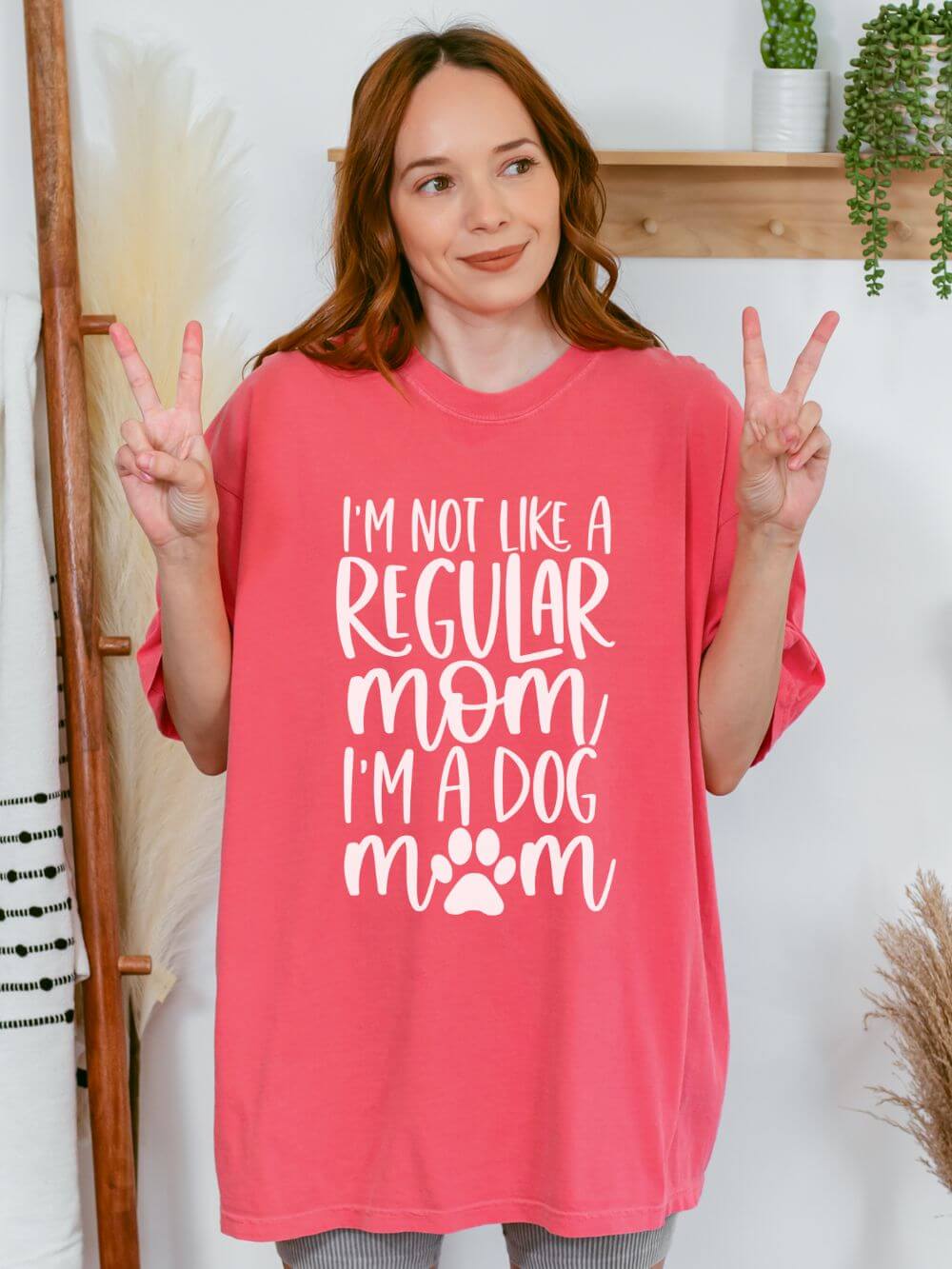 Not a Regular Mom I'm a Dog Mom T-Shirt Cute Graphic Tee