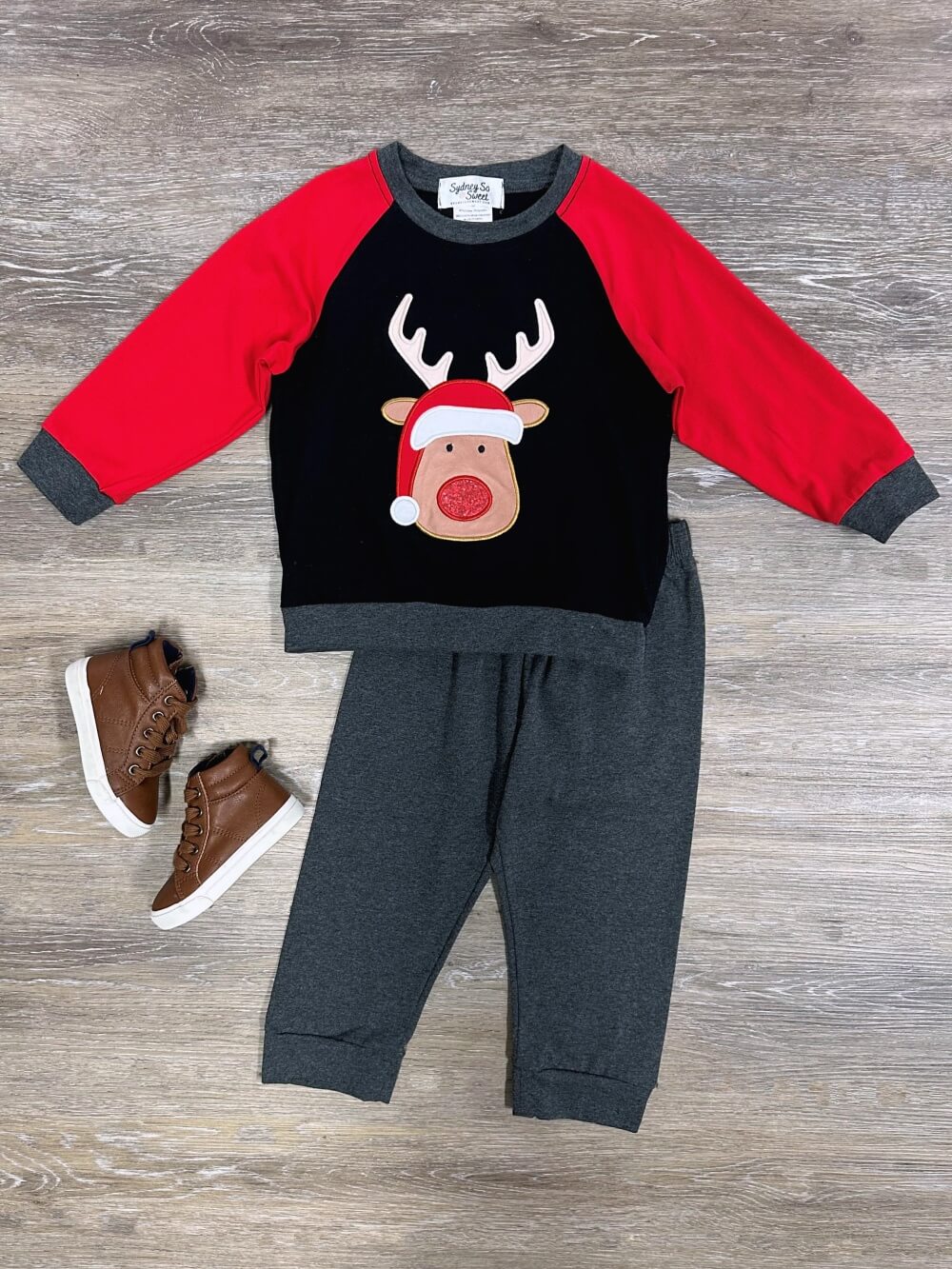 Oh Deer 2 Piece Holiday Reindeer Lounge Set - Sydney So Sweet