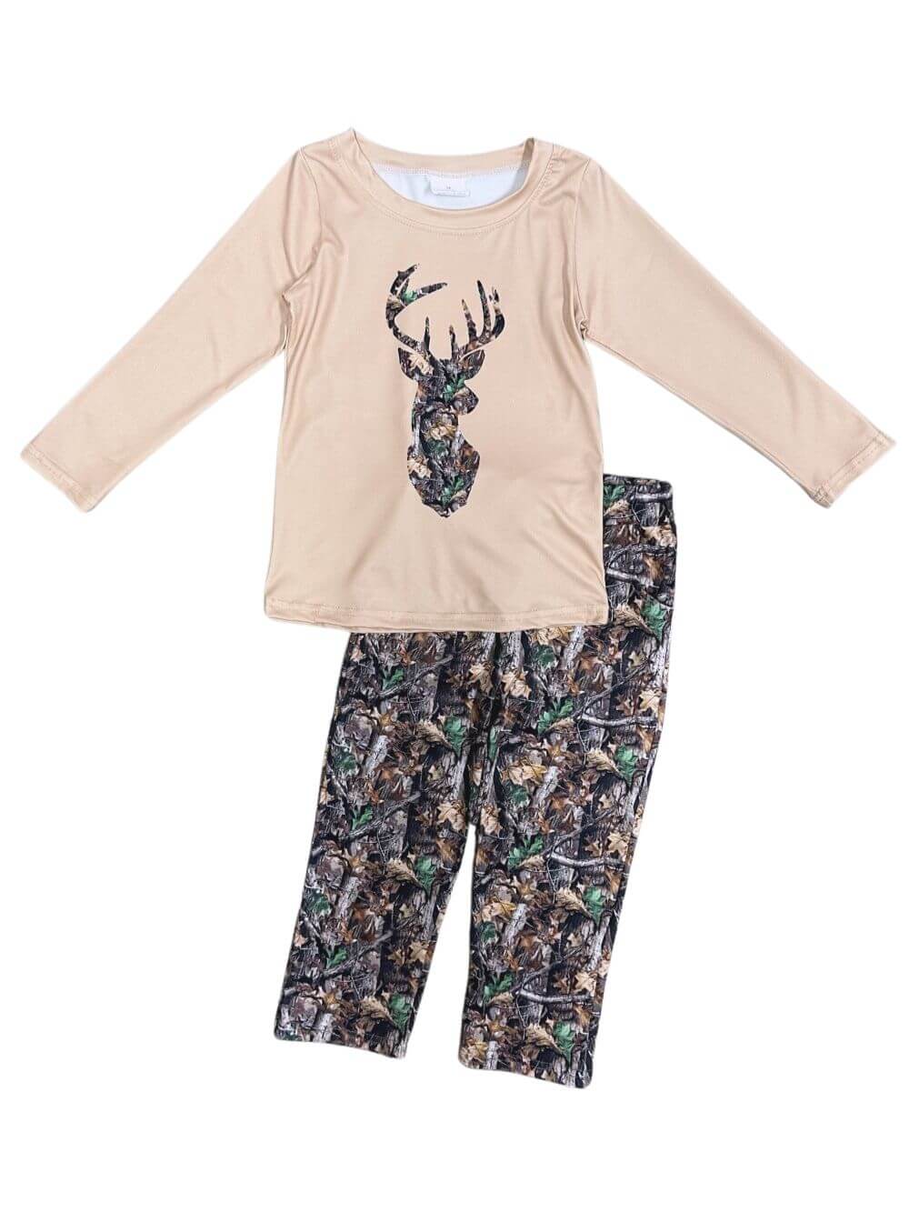 On the Hunt Boys Camo Deer Long Sleeve Outfit - Sydney So Sweet