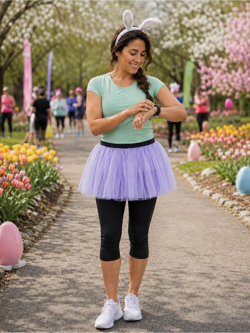 Orchid Adult Size Women's 5K Running Tutu Skirt Costume