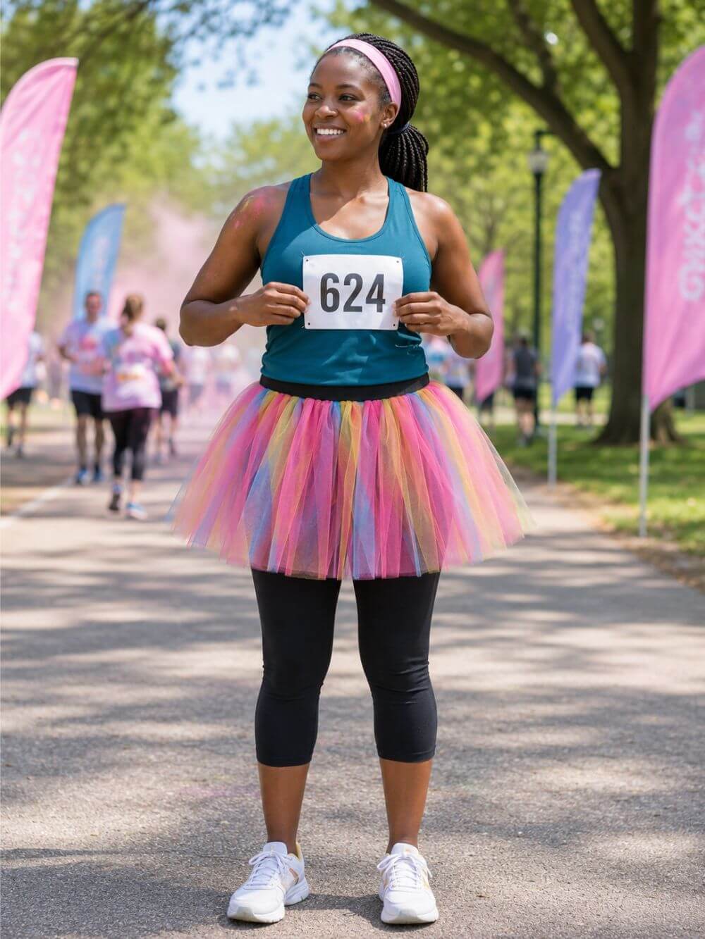 Pastel Adult Size Women's 5K Running Tutu Skirt Costume