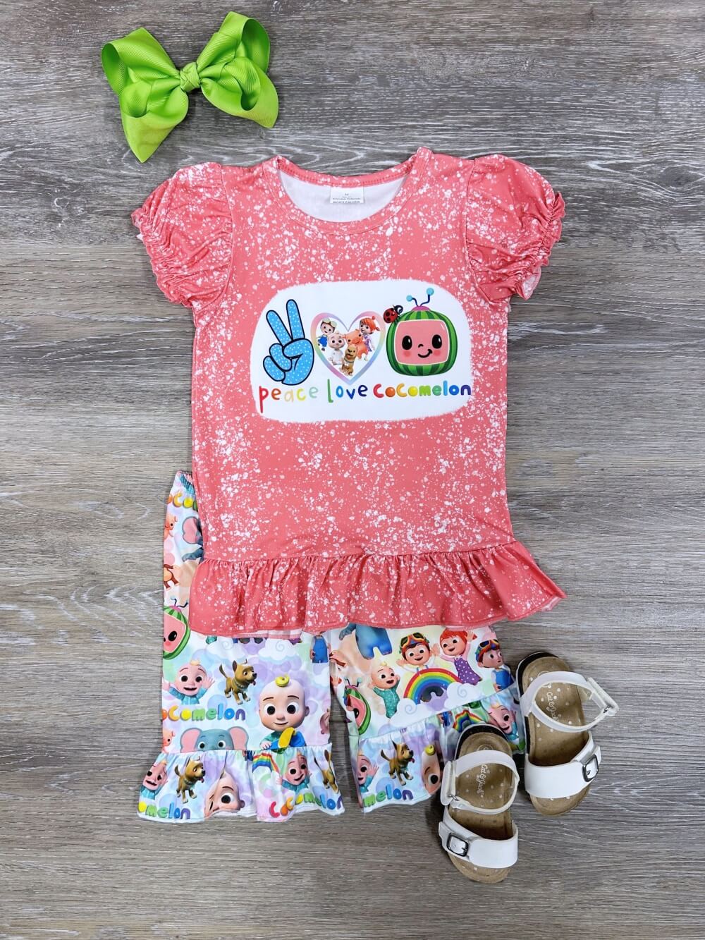 Peace Love & Nursery Rhymes Baby & Toddler Girls Shorts Outfit - Sydney So Sweet