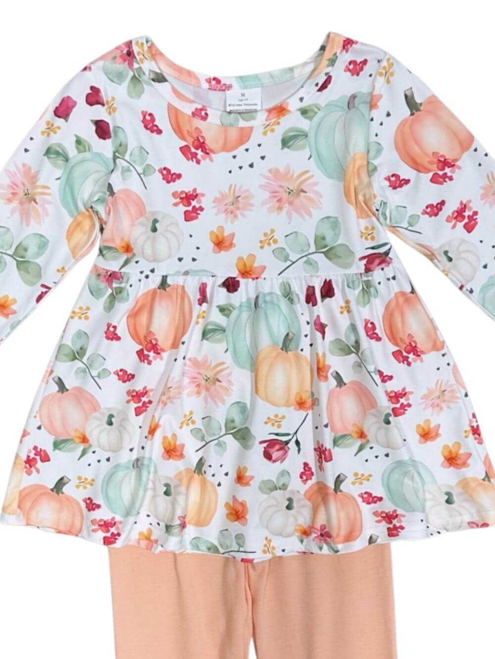 Peachy Pumpkins Girls Ruffle Pants Fall Outfit - Sydney So Sweet