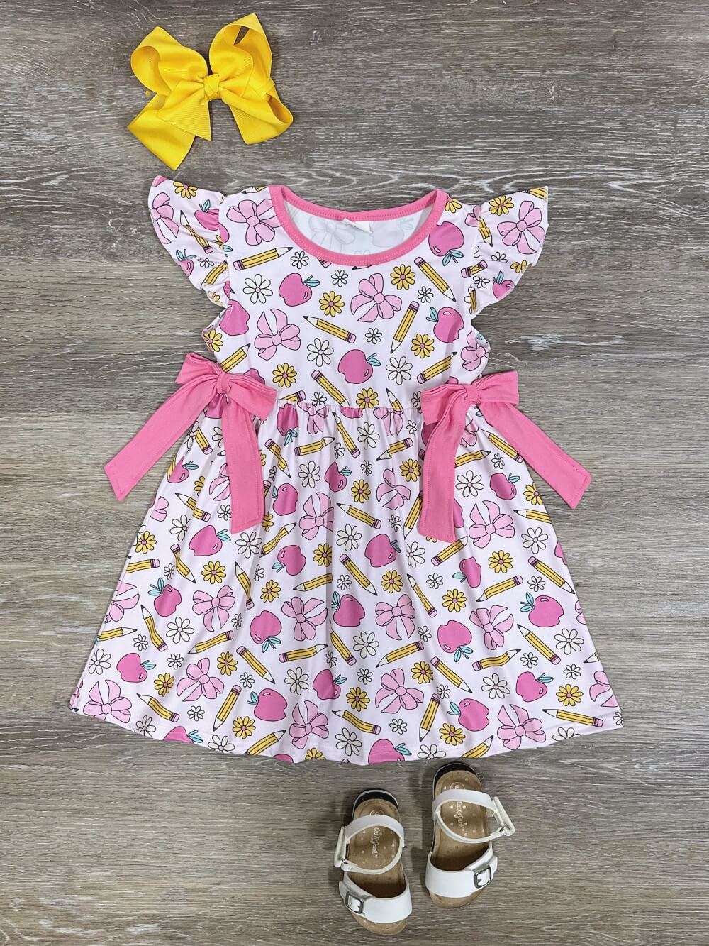 Pencils & Petals Girls Back to School Dress - Sydney So Sweet